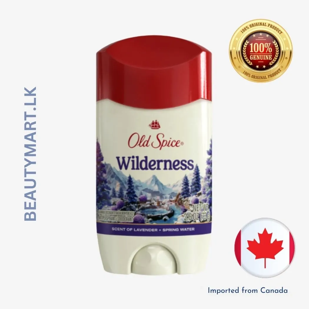 Old Spice Men's Antiperspirant & Deodorant Wilderness with Lavender, 2.6oz